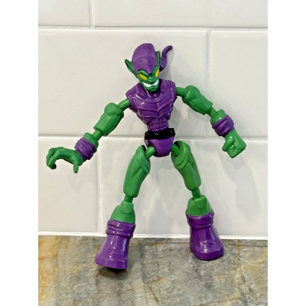 Marvel Spider-Man Bend & Flex Green‎ Goblin 6in Action Figure Hasbro